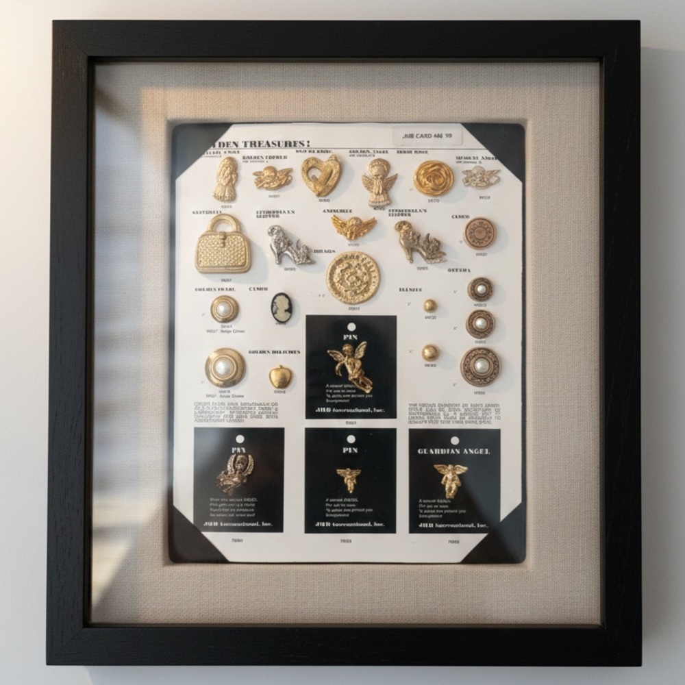 JHB Golden Treasures Button & Pin Collection Card #48 1999